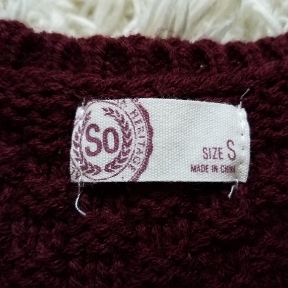 SO colorblock crew neck cable knit cozy sweater - Picture 6 of 10